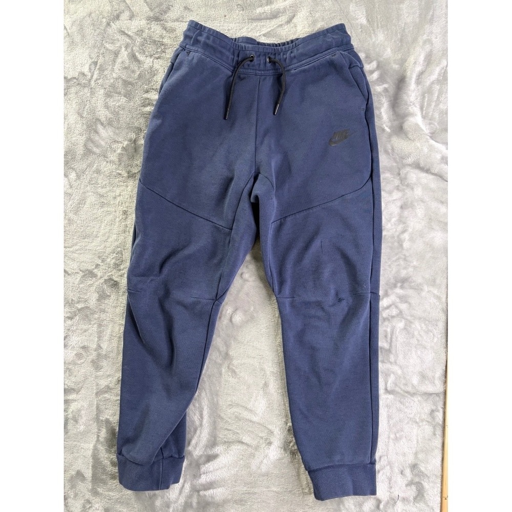 Nike Tech Fleece Men's Pants L Blue Articulated Knee‎ Panels